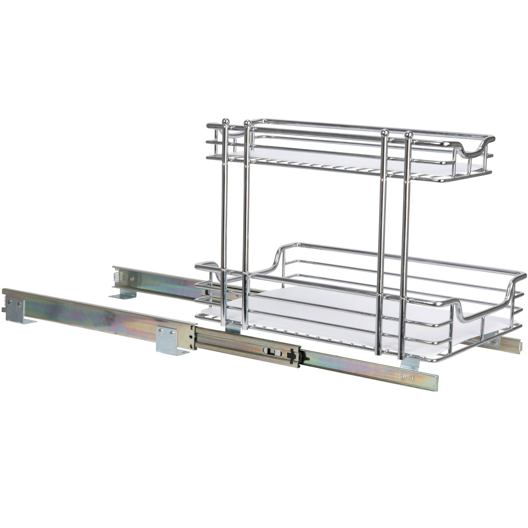 Household Essentials Glidez Lined 2-Tier Cabinet Organizer